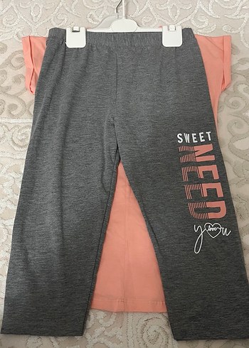 Pembe Baskılı Kız Tişörtü, Kısa Kollu, Salaş - Görsel 3