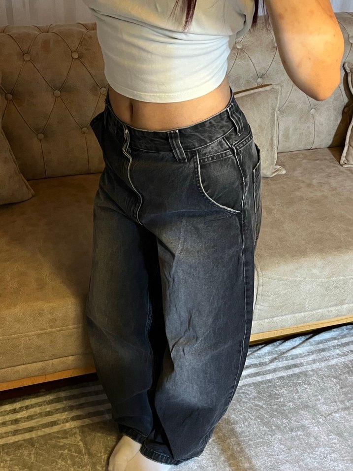 Siyah bershka jeans - Görsel 3