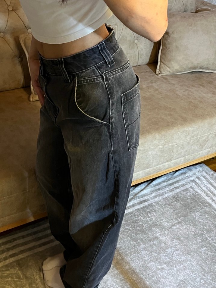 Siyah bershka jeans - Görsel 4