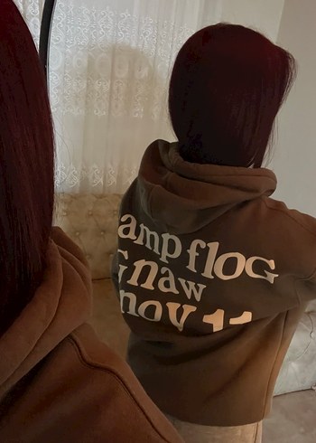 Kadın Kapüşonlu Baskılı Sweatshirt - Görsel 6