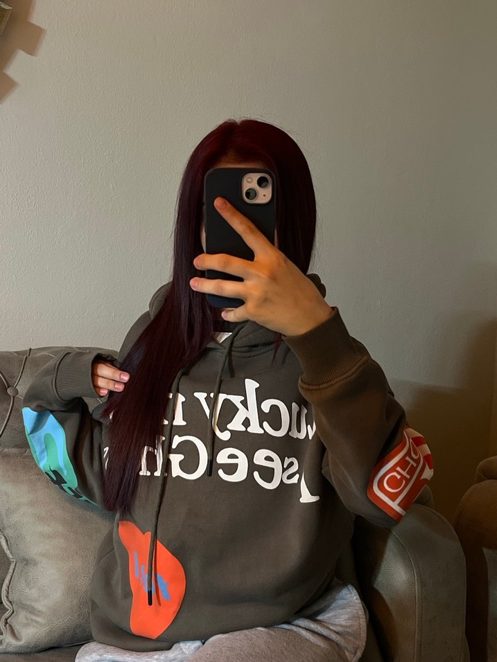 Kadın Kapüşonlu Baskılı Sweatshirt - Görsel 3