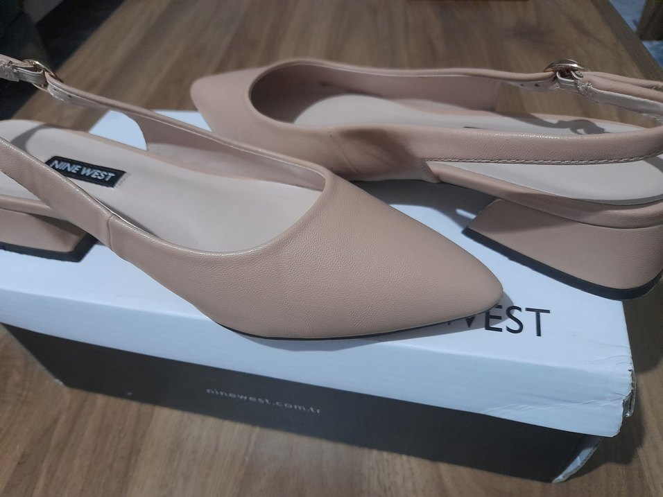 Nine West Bej Dolgu Topuklu Kadın Ayakkabı - Görsel 5