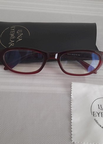 Cat Eye Bordo Mavi Işık Filtreli Gözlük - Görsel 2