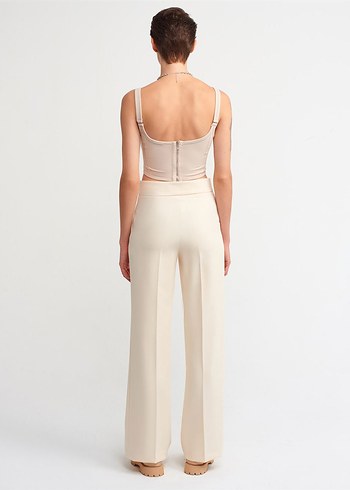 Dilvin Krem Pantolon - 36 Beden - Görsel 2