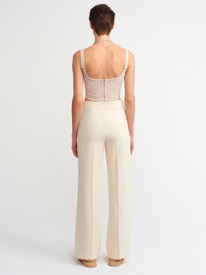 Dilvin Krem Pantolon - 36 Beden - Görsel 2