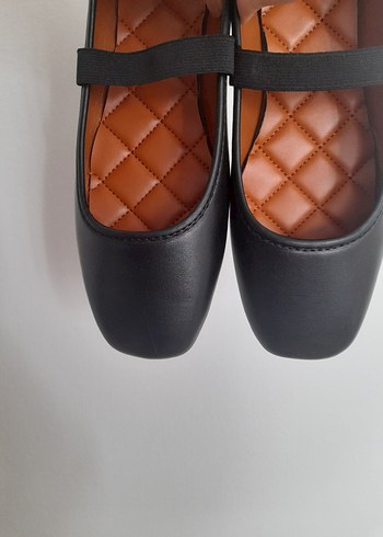 Siyah Kadın Düz Babet- 38 numara - Görsel 2