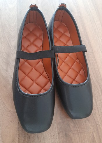 Siyah Kadın Düz Babet- 38 numara - Görsel 3