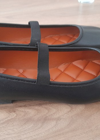 Siyah Kadın Düz Babet- 38 numara - Görsel 4