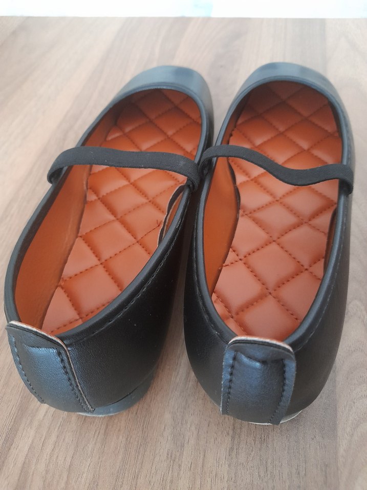 Siyah Kadın Düz Babet- 38 numara - Görsel 5