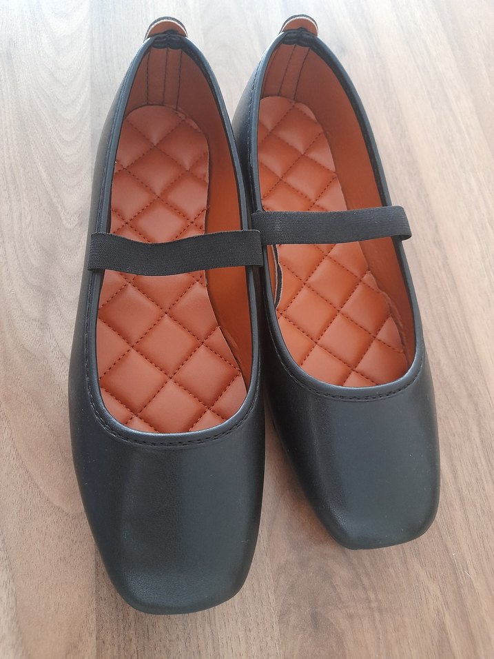 Siyah Kadın Düz Babet- 38 numara - Görsel 3