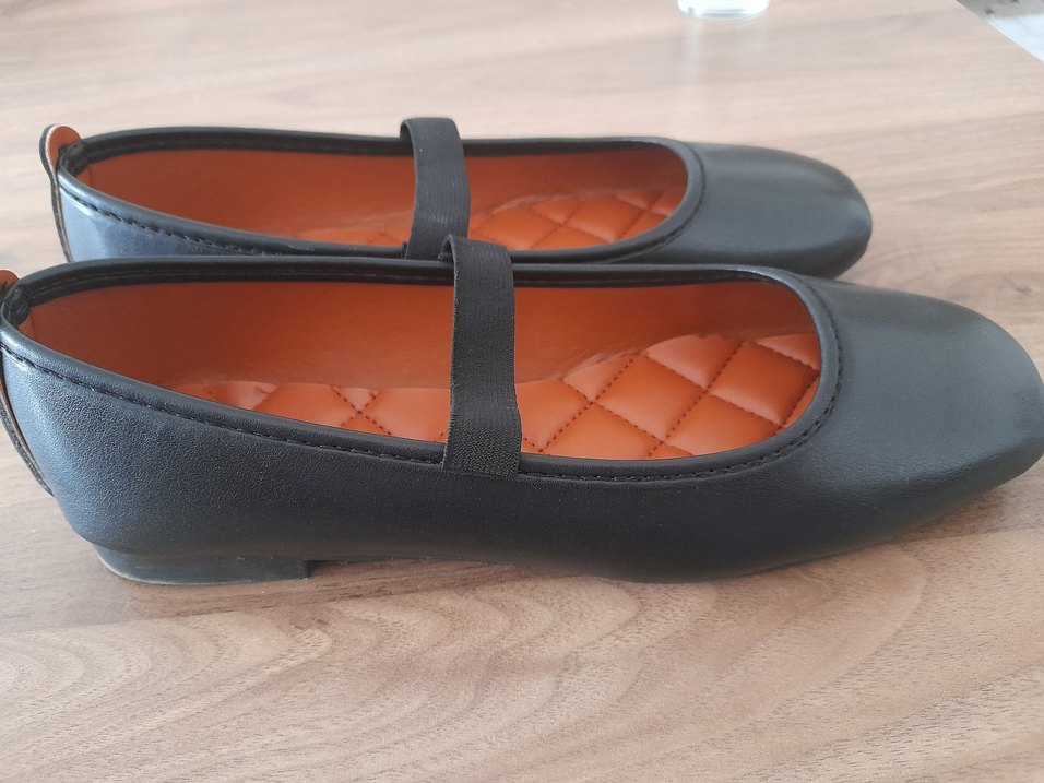 Siyah Kadın Düz Babet- 38 numara - Görsel 4