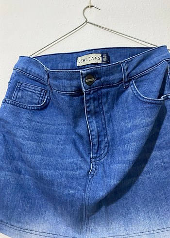 Kadın Mavi Denim Mini Etek CWIEANS - Görsel 2