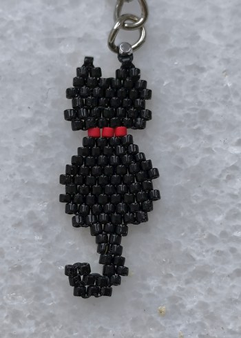 Miyuki Siyah Kedi Anahtarlık&Çanta Süsü - Görsel 3