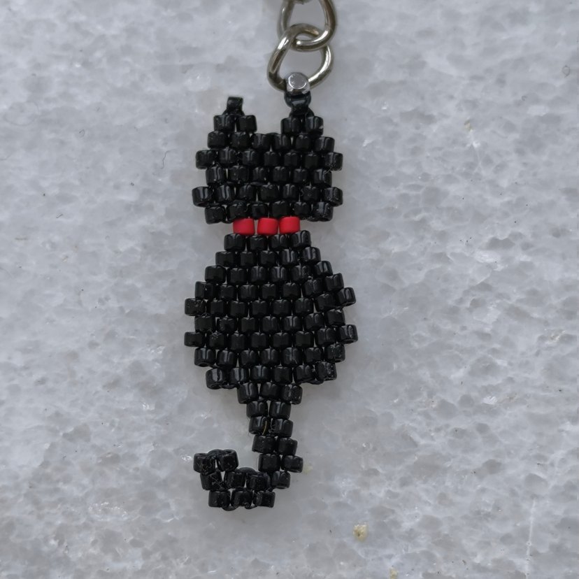 Miyuki Siyah Kedi Anahtarlık&Çanta Süsü - Görsel 3