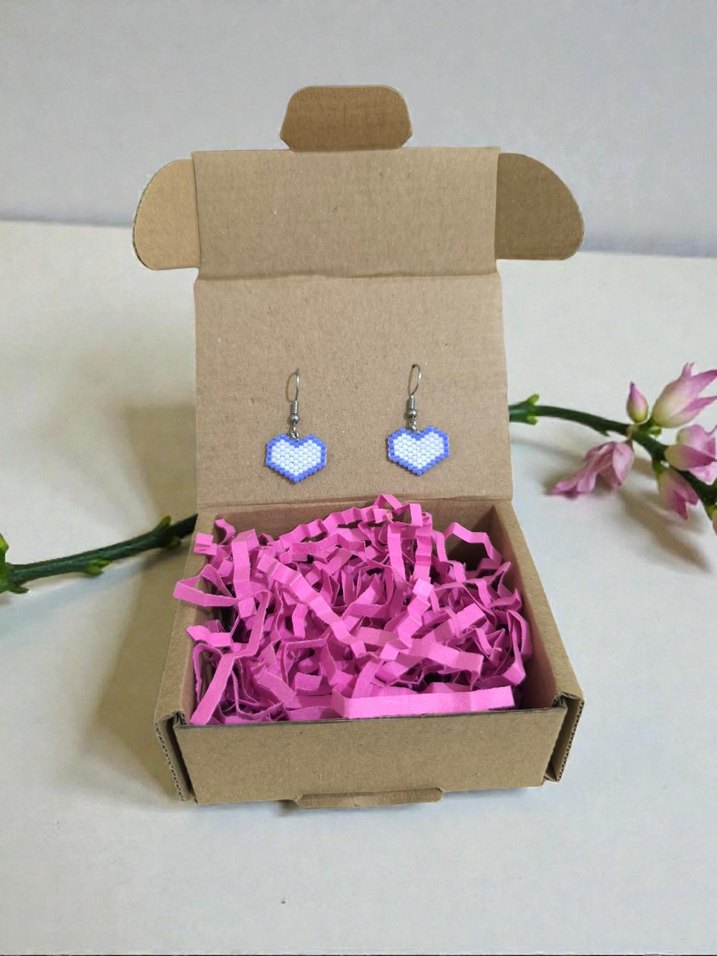 Miyuki Mini Kalp Küpe - Görsel 4