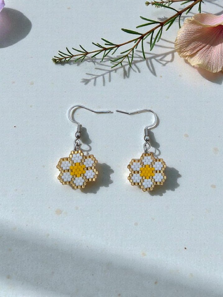 Miyuki Papatya Küpe - Görsel 2