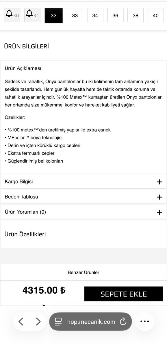 Canik MECANIK Onyx Pro Pantolon - Görsel 2