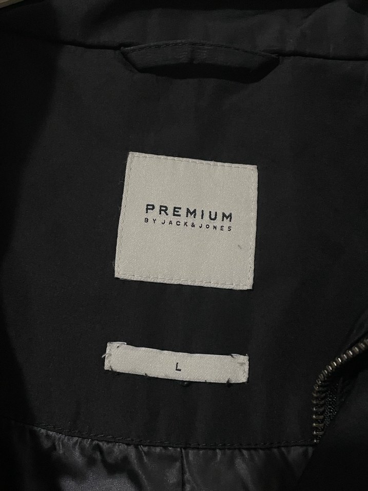 Jack&Jones Erkek Siyah Düğmeli Midi Ceket - Görsel 2