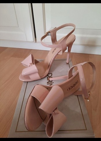 Pudra Pembe Platform Topuklu Kadın Ayakkabı - Görsel 3