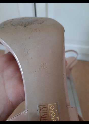 Pudra Pembe Platform Topuklu Kadın Ayakkabı - Görsel 6