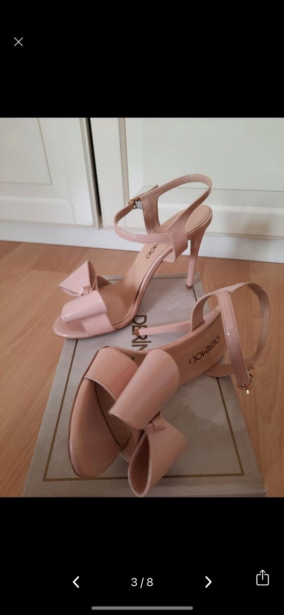Pudra Pembe Platform Topuklu Kadın Ayakkabı - Görsel 3