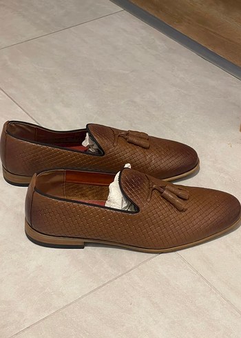 Kahverengi Deri Püsküllü Klasik Erkek Ayakkabı - Görsel 2