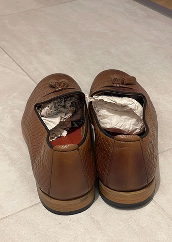 Kahverengi Deri Püsküllü Klasik Erkek Ayakkabı - Görsel 4