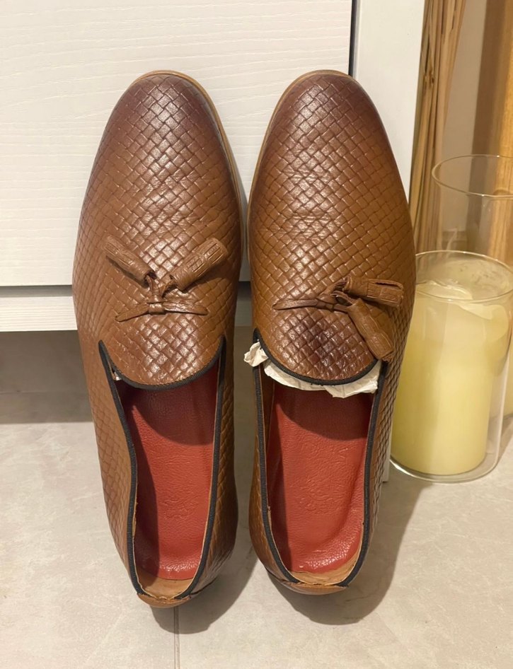 Kahverengi Deri Püsküllü Klasik Erkek Ayakkabı - Görsel 3