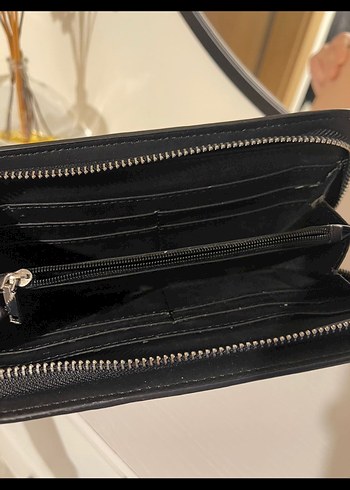 Mango Pembe Deri Fermuarlı Kadın Cüzdanı - Görsel 5