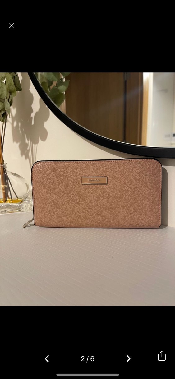 Mango Pembe Deri Fermuarlı Kadın Cüzdanı - Görsel 2