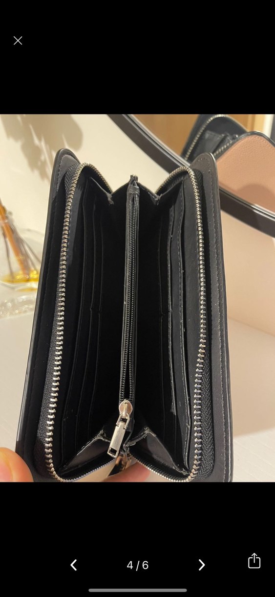 Mango Pembe Deri Fermuarlı Kadın Cüzdanı - Görsel 4