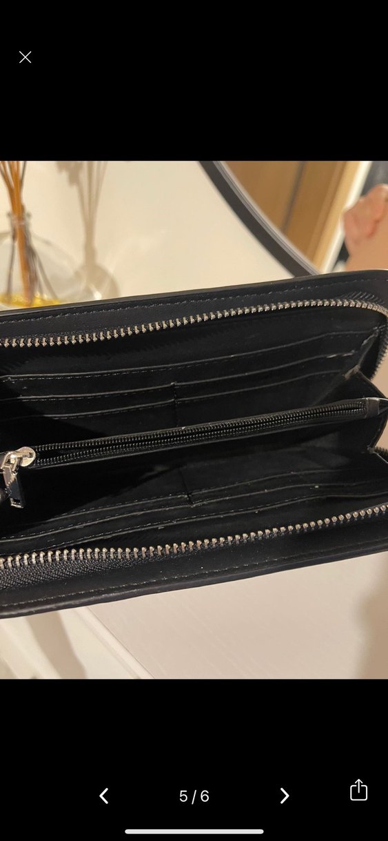 Mango Pembe Deri Fermuarlı Kadın Cüzdanı - Görsel 5