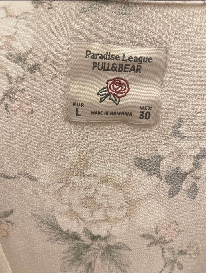 Çiçek Desenli V Yakalı Bohem Bluz - Görsel 3