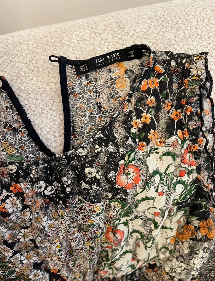 Desenli Bohem Uzun Elbise - Görsel 5