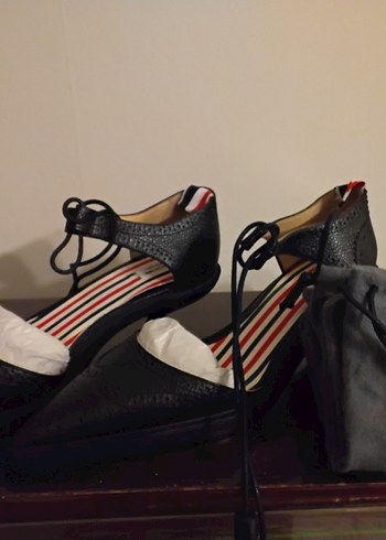 Tokalı Siyah Stiletto Kadın Klasik Ayakkabı(Dans Ayakkabısı) - Görsel 2