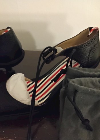 Tokalı Siyah Stiletto Kadın Klasik Ayakkabı(Dans Ayakkabısı) - Görsel 3