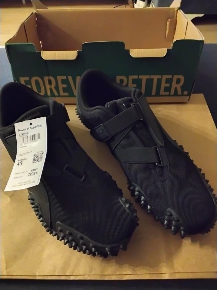 Siyah Erkek Spor Ayakkabı Velcro Bantlı - Görsel 2