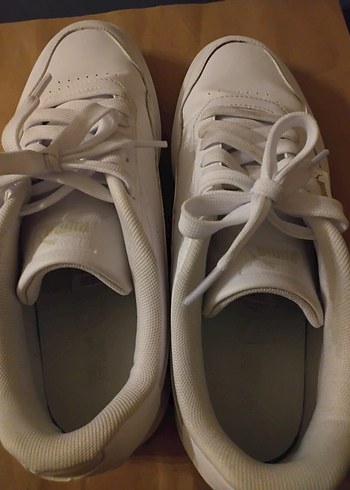 Beyaz Bağcıklı Puma Erkek Spor Ayakkabı - Görsel 4