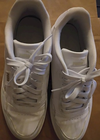 Beyaz Bağcıklı Puma Erkek Spor Ayakkabı - Görsel 3