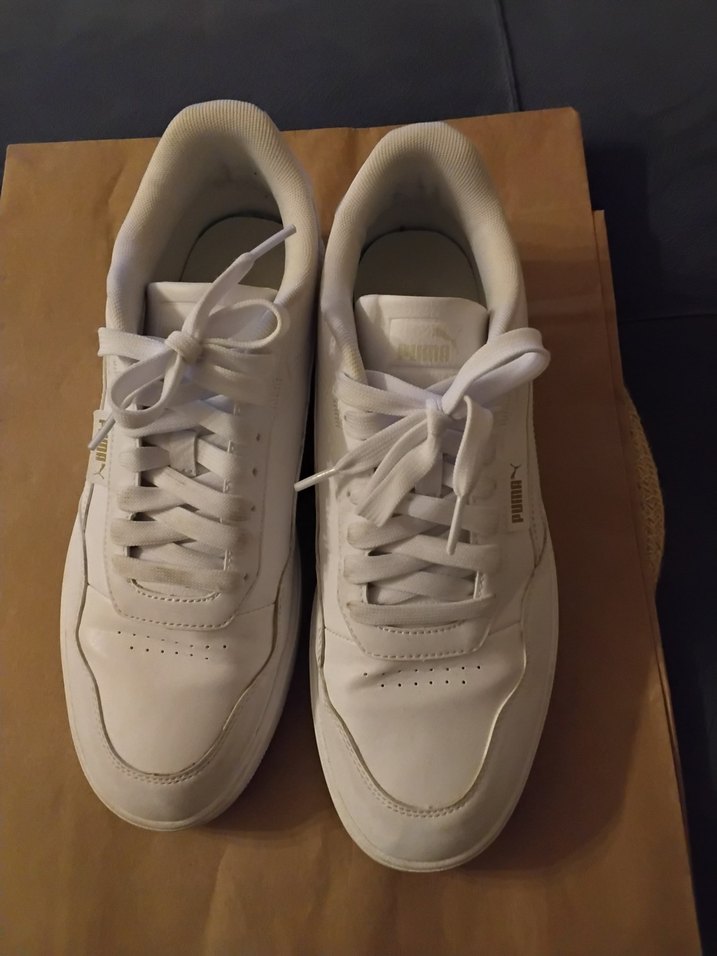 Beyaz Bağcıklı Puma Erkek Spor Ayakkabı - Görsel 2