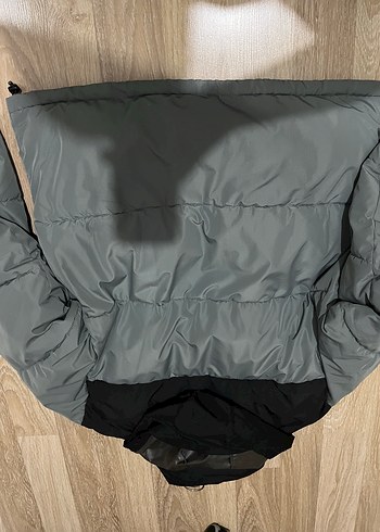 Gri Erkek  Mont, Fermuarlı, Rahat Kesim - Görsel 3