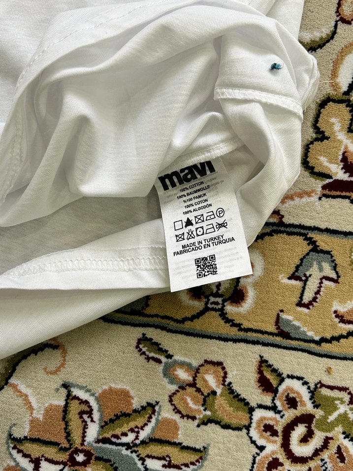 Mavi bb krem tişört - Görsel 4