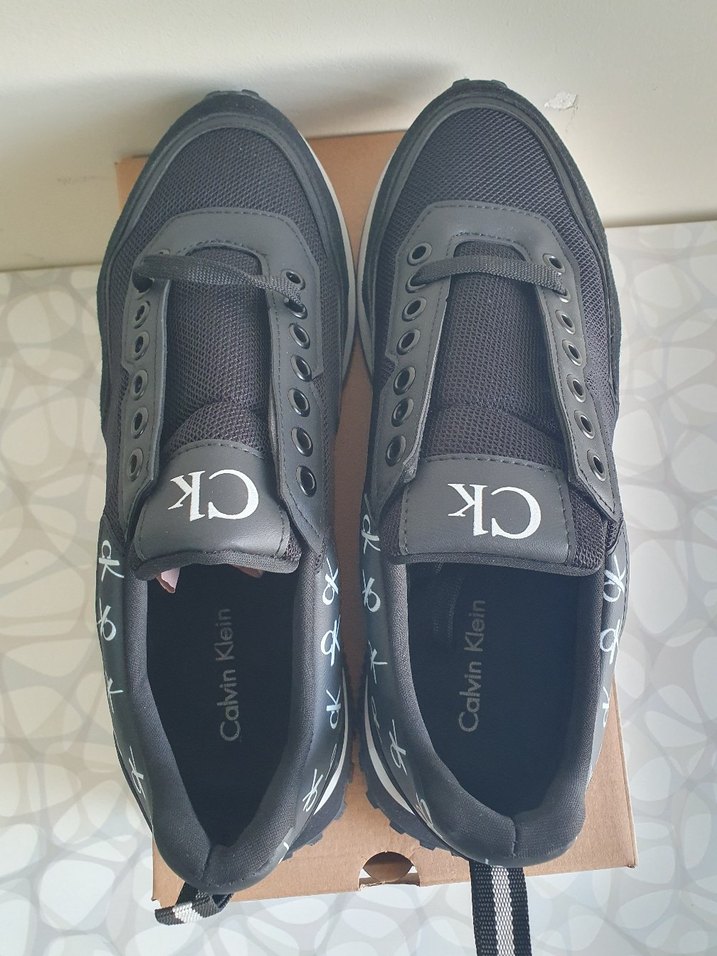 Siyah Erkek Spor Ayakkabı Velcro Bantlı - Görsel 4