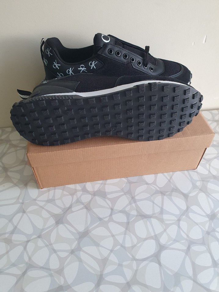 Siyah Erkek Spor Ayakkabı Velcro Bantlı - Görsel 5