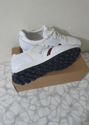 Beyaz Gucci Erkek Spor Ayakkabı - Görsel 5