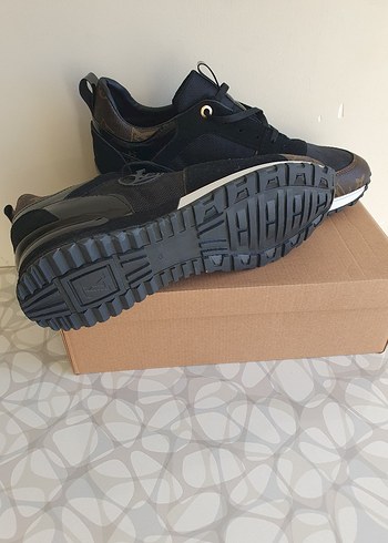 Erkek Siyah Wedge Topuklu Spor Ayakkabı - Görsel 5