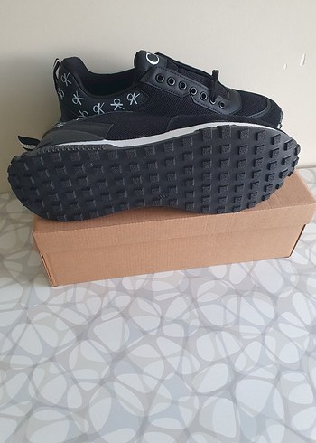 Siyah Erkek Spor Ayakkabı Velcro Bantlı - Görsel 5