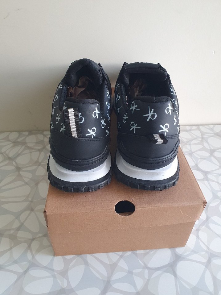 Siyah Erkek Spor Ayakkabı Velcro Bantlı - Görsel 3