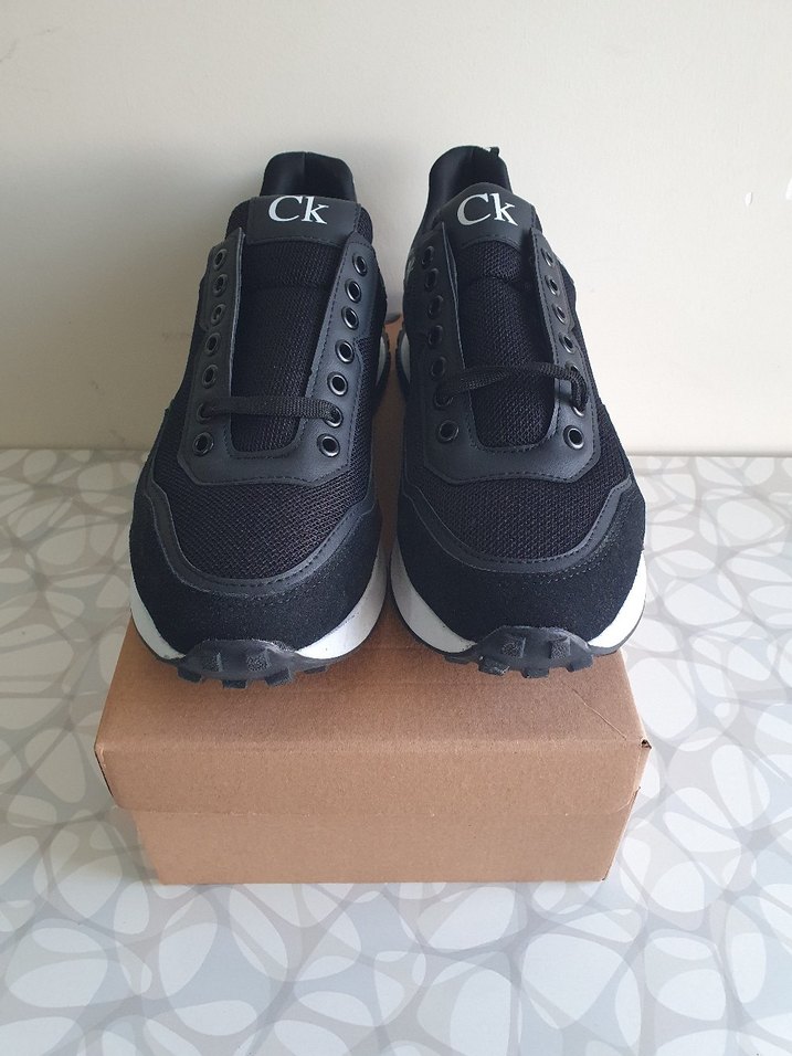 Siyah Erkek Spor Ayakkabı Velcro Bantlı - Görsel 2