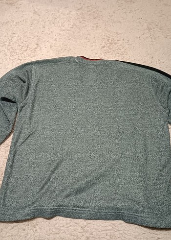 Gri Erkek Bisiklet Yaka Sweatshirt - Görsel 2